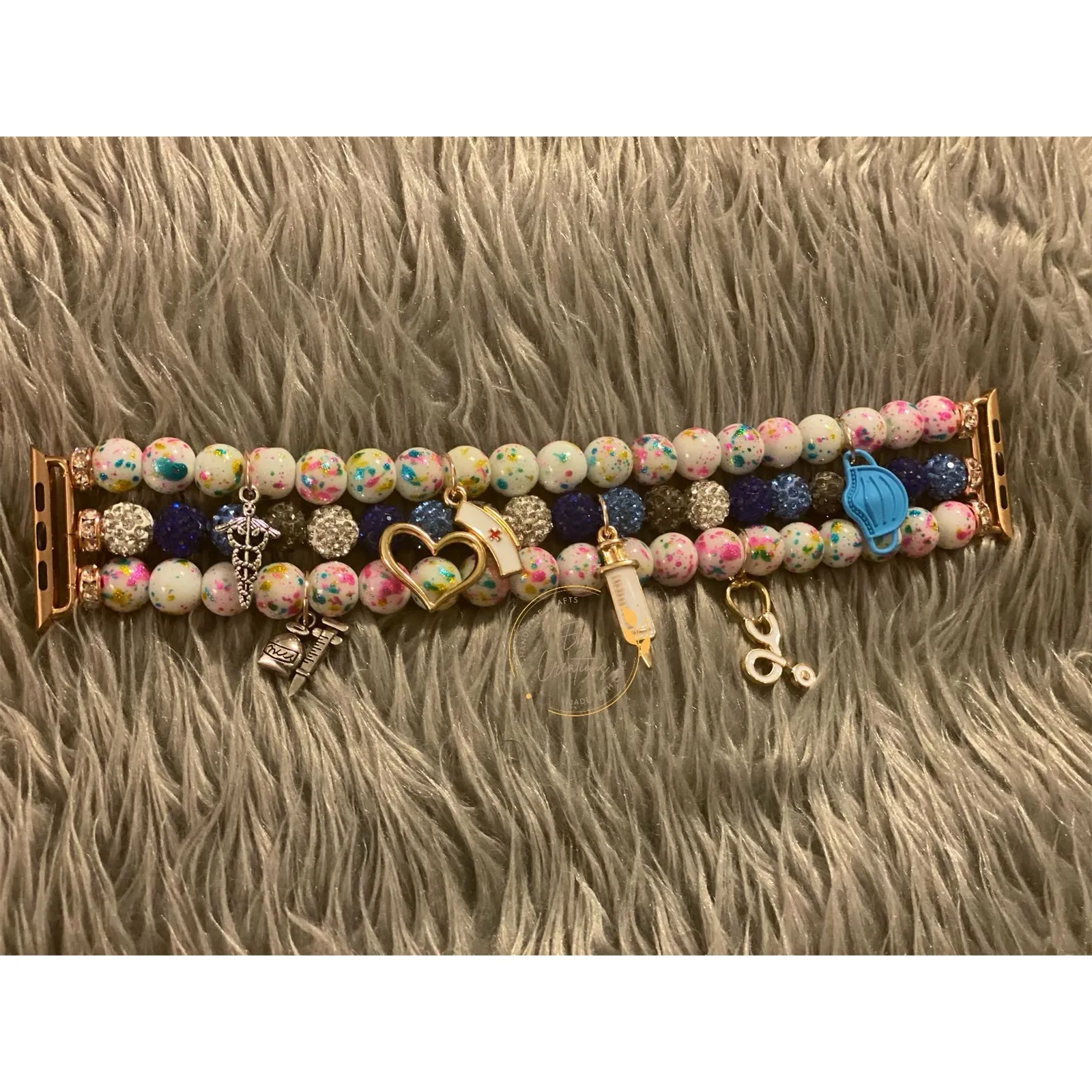 Apple Watch Beaded Bracelet | Jewelry Charm Bracelet