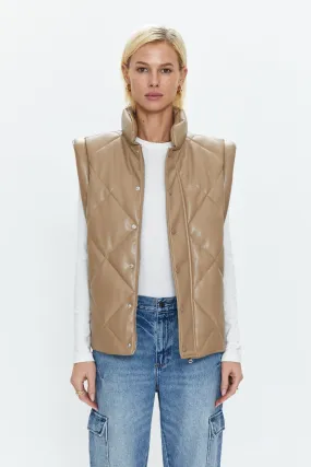 Candice Puffer Vest - Chai