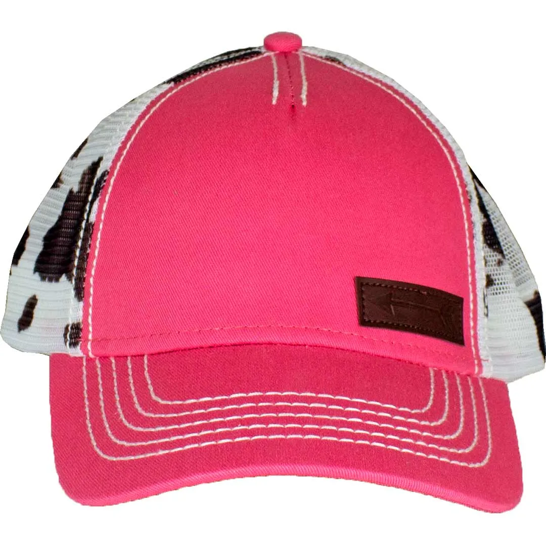 Cruel Denim Girls' Cow Print Snap Back Cap