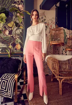 Doll Pink Slit Pants