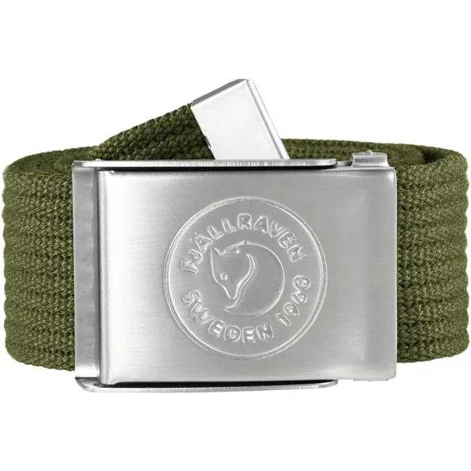 Fjällräven Unisex 1960 Logo Belt Green | Buy Fjällräven Unisex 1960 Logo Belt Green here | Outnorth