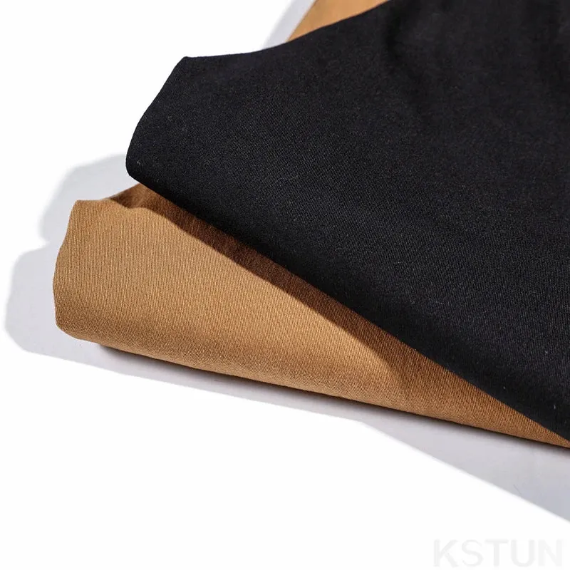KSTUN Fashion Men Pants Stretch Black Pants Straight Fitness Business Casual Trendy Pockets Desinger Streetwear Men's Trousers