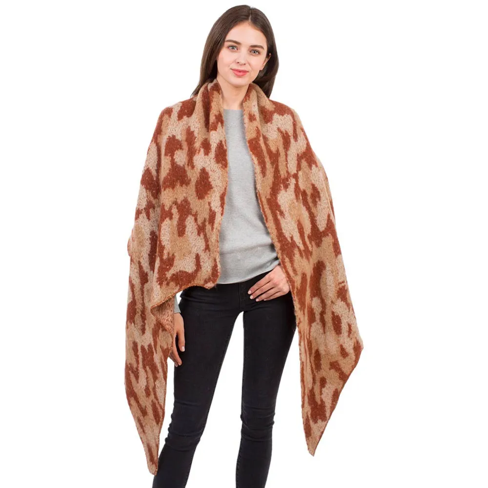 Leopard Fuzzy Heavy Scarf
