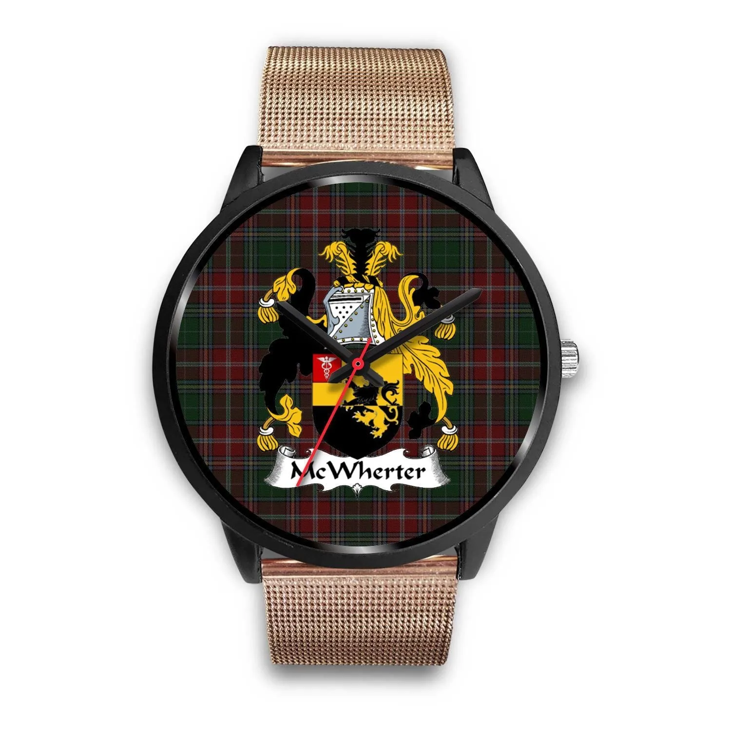 McWhirter Clan Badge Tartan Black Watch
