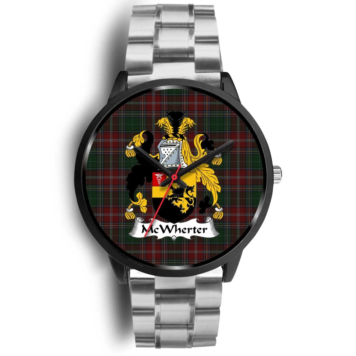 McWhirter Clan Badge Tartan Black Watch