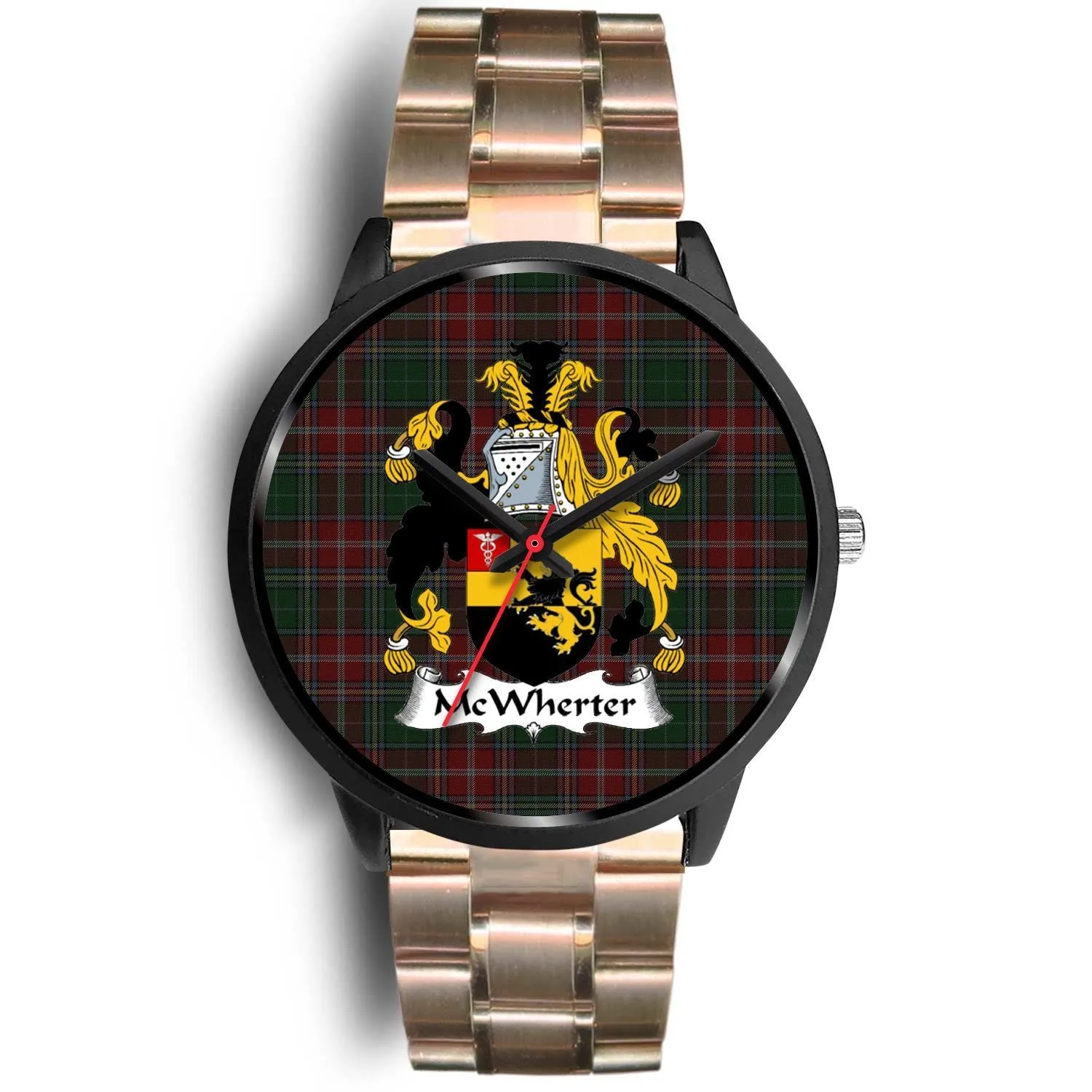 McWhirter Clan Badge Tartan Black Watch