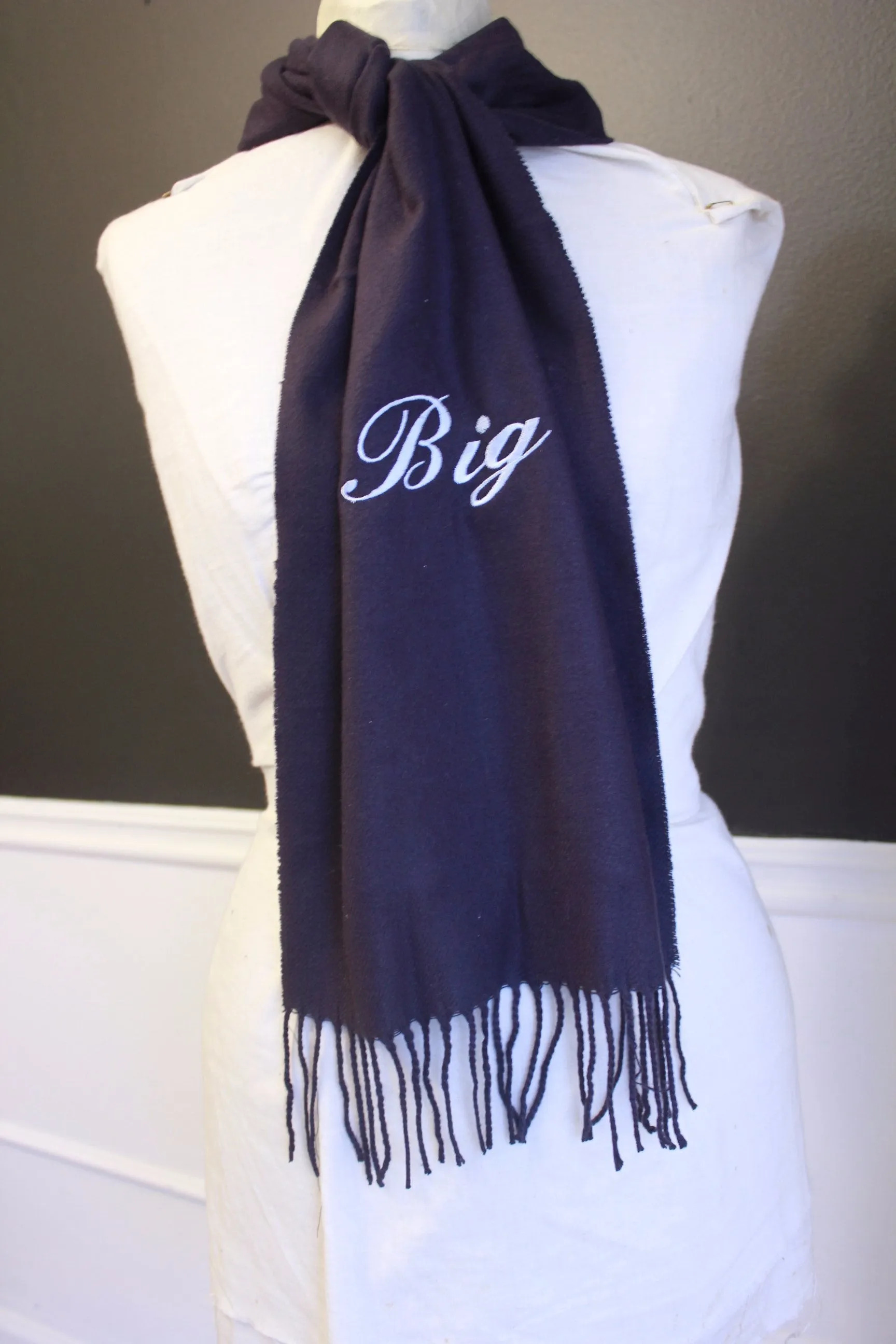 Monogrammed Cashmere feel Scarf