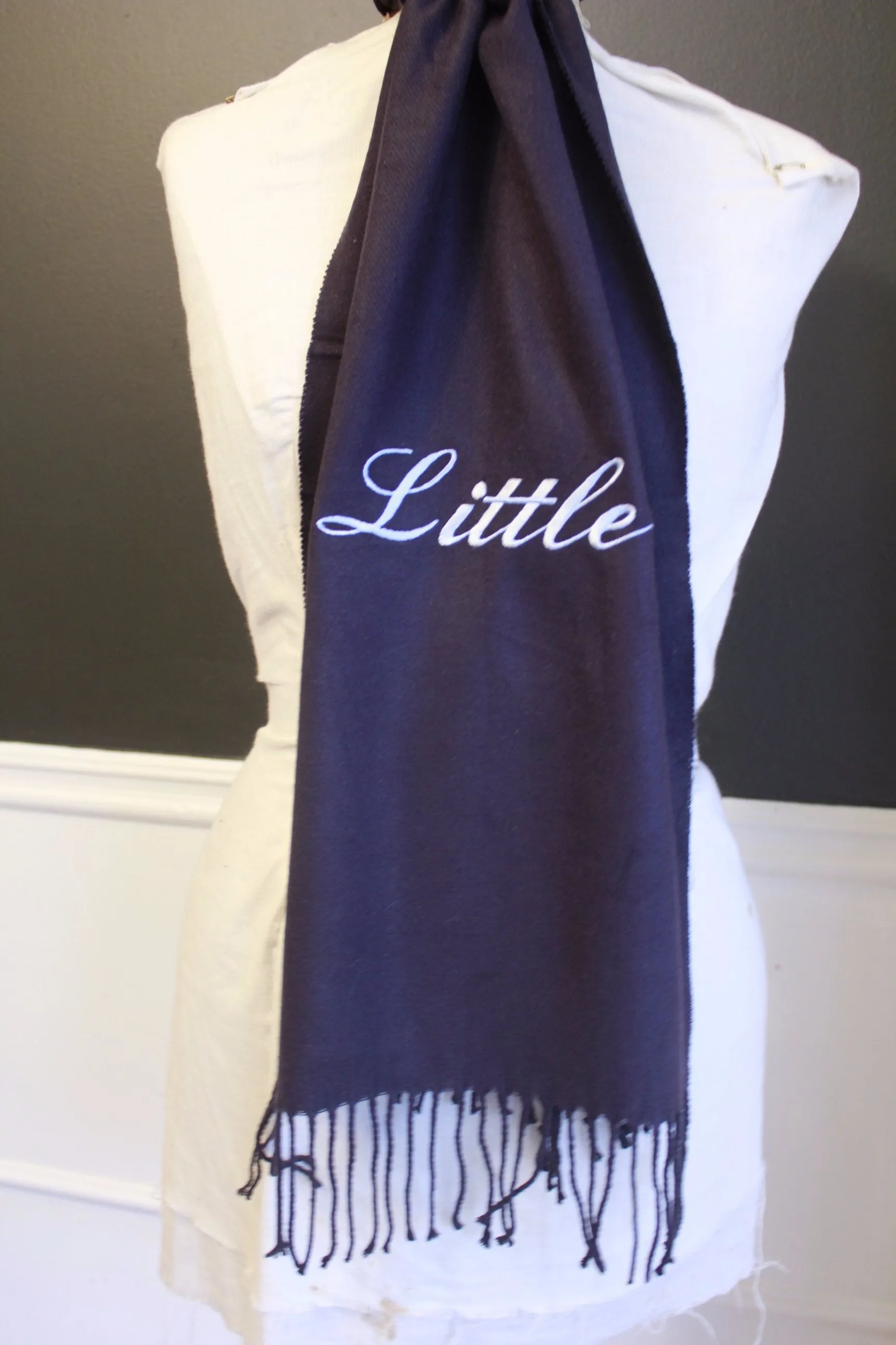 Monogrammed Cashmere feel Scarf