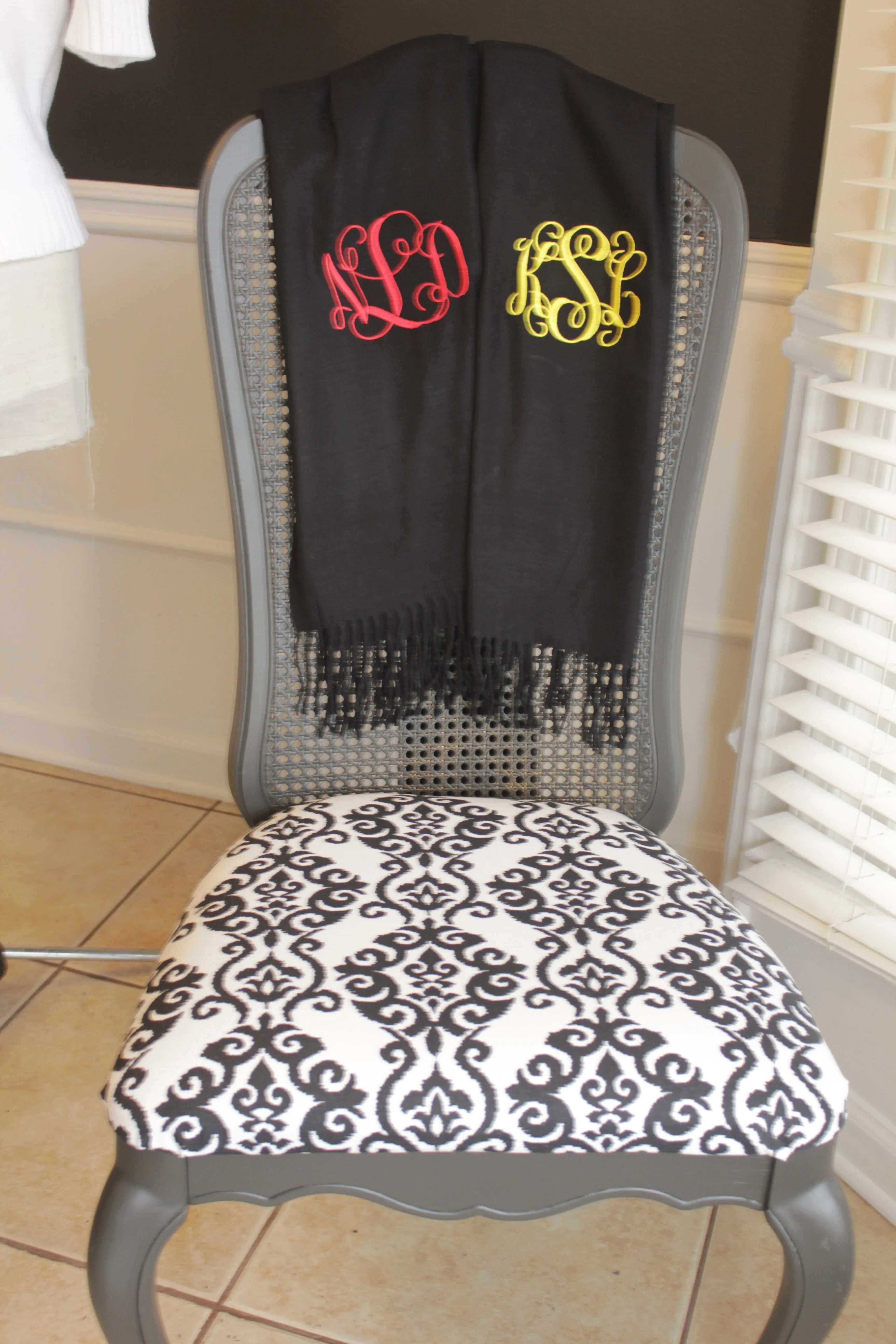 Monogrammed Cashmere feel Scarf