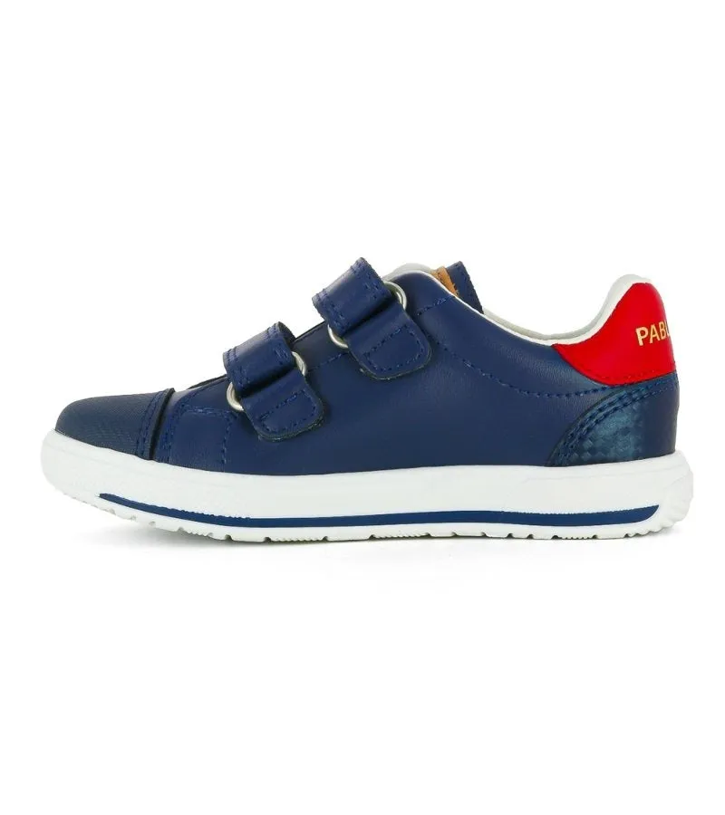 Pablosky Boys Navy Leather Shoe Torello 292526