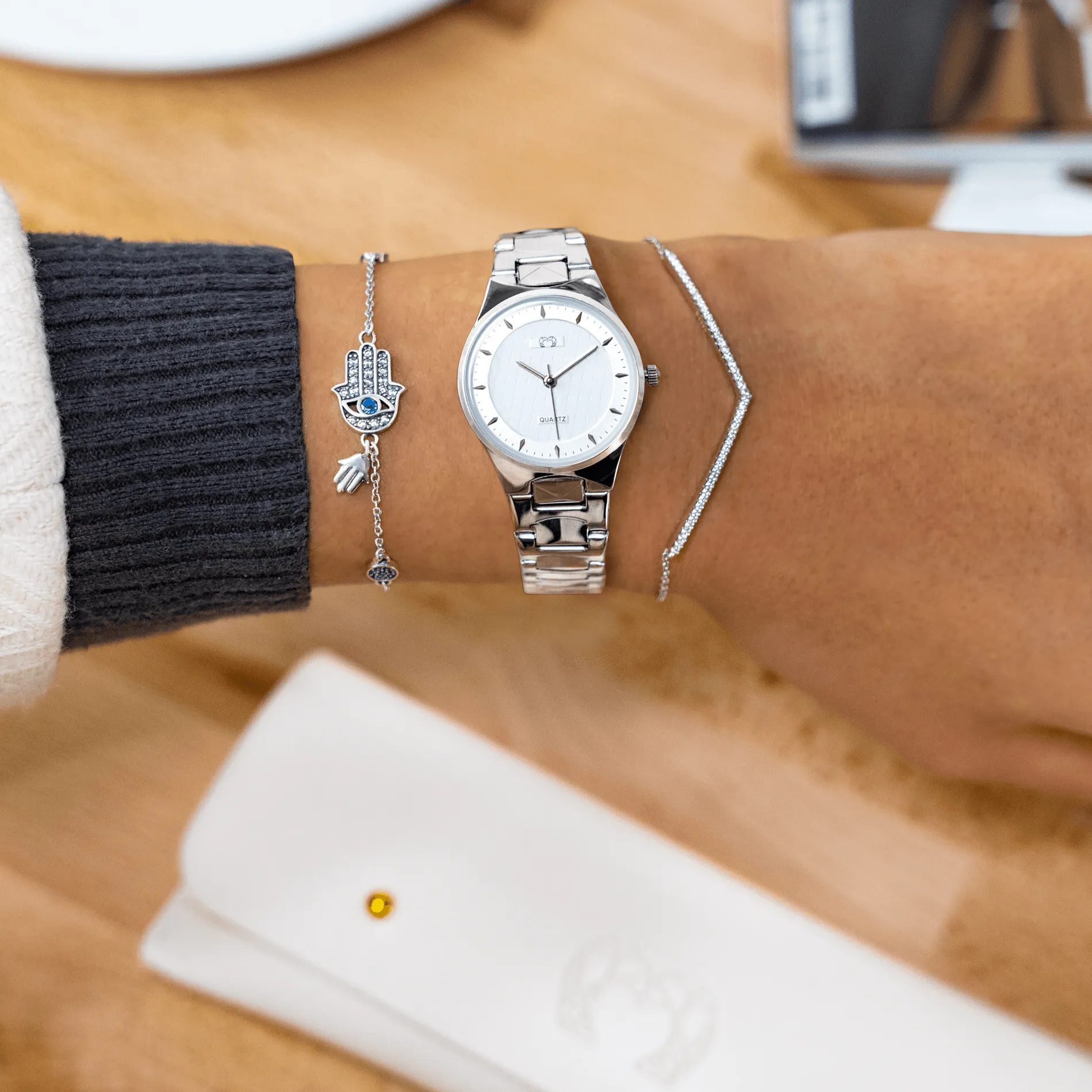 "Petite Bijoux" Watch ~ Silverwhite
