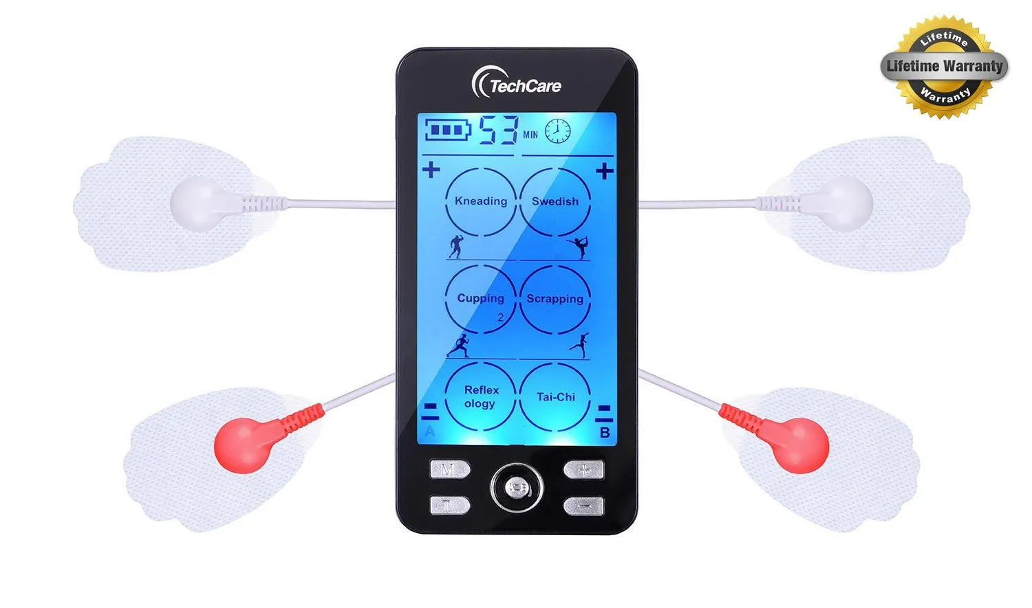 TechCare Plus 24 Modes Tens Unit   Belt   6 Pads