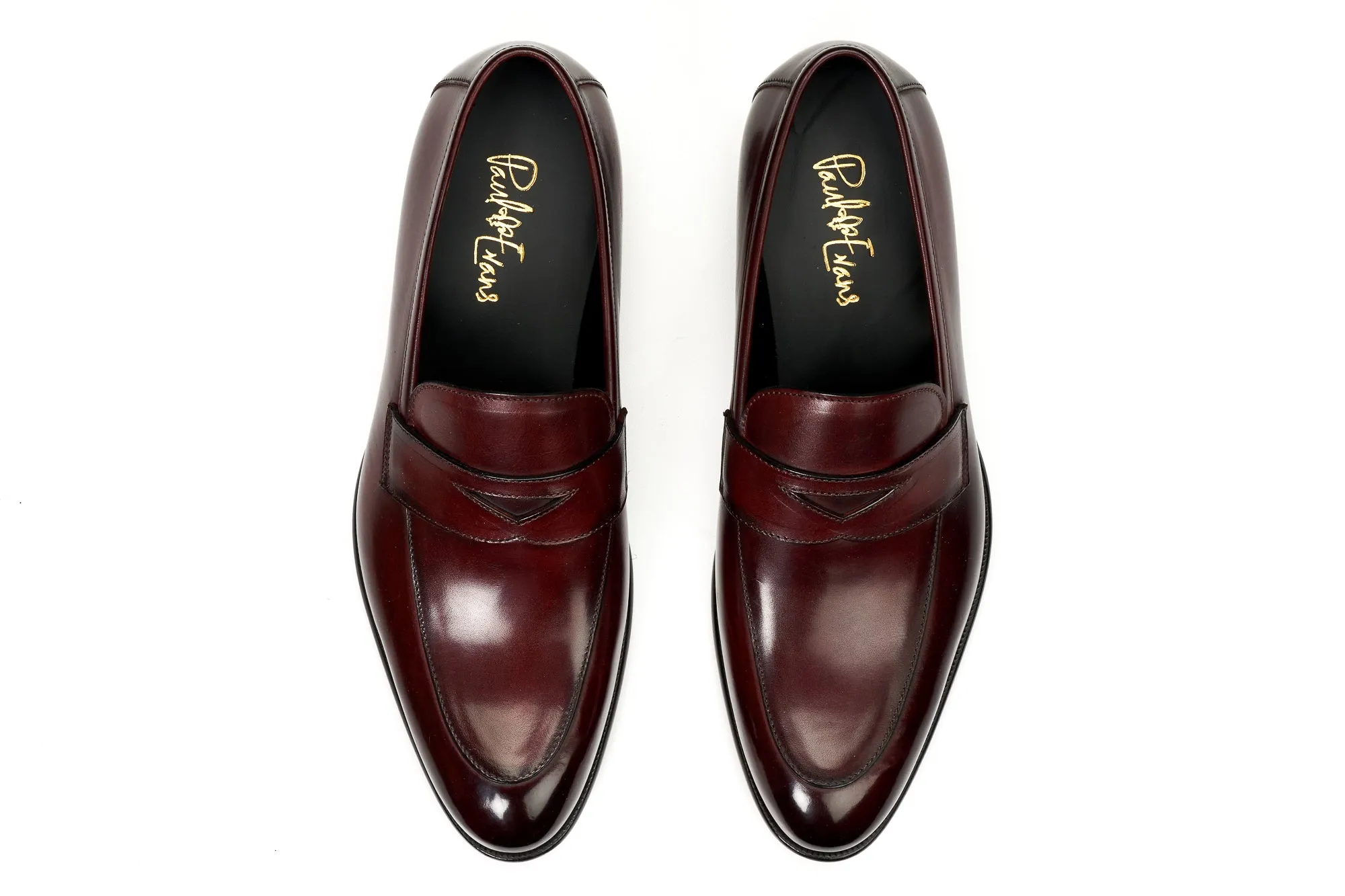 Stewart Premium Oxblood Penny Loafer Shoes