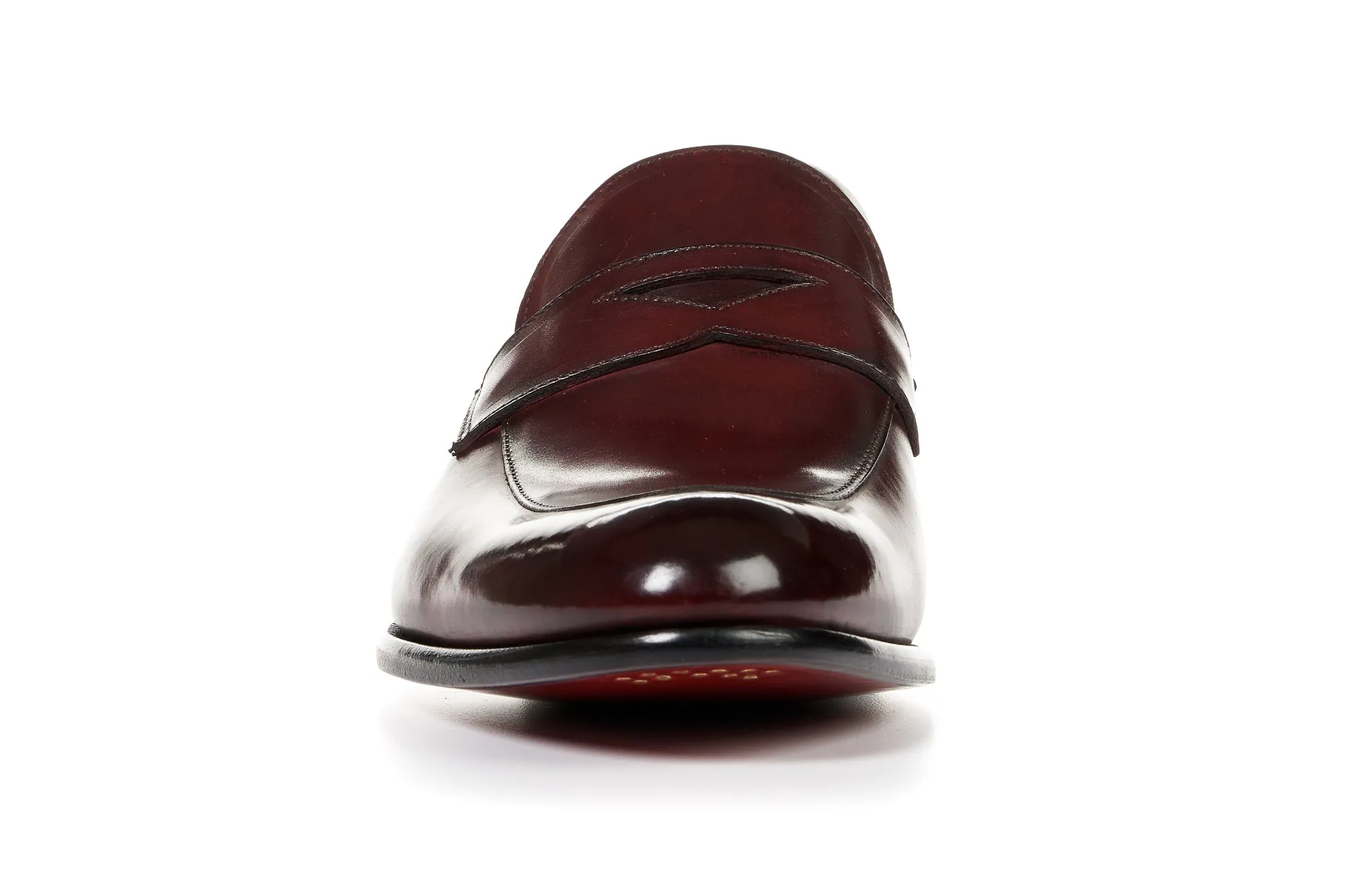 Stewart Premium Oxblood Penny Loafer Shoes