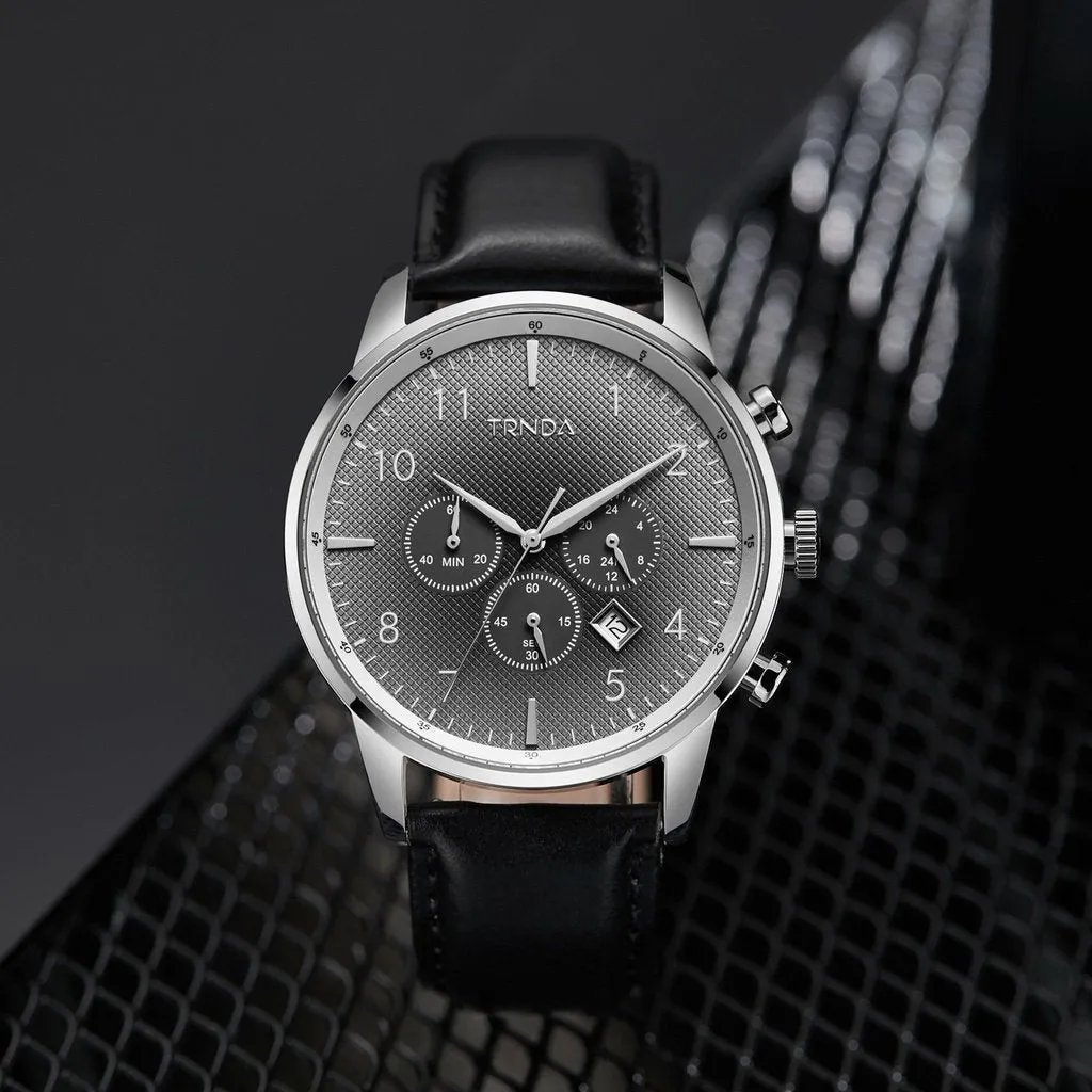 Trnda Stainless Steel Chronograph Men's Watch TR001G2L1-A7B