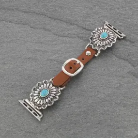 Western Concho Apple Watch Leather Bands