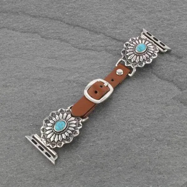 Western Concho Apple Watch Leather Bands