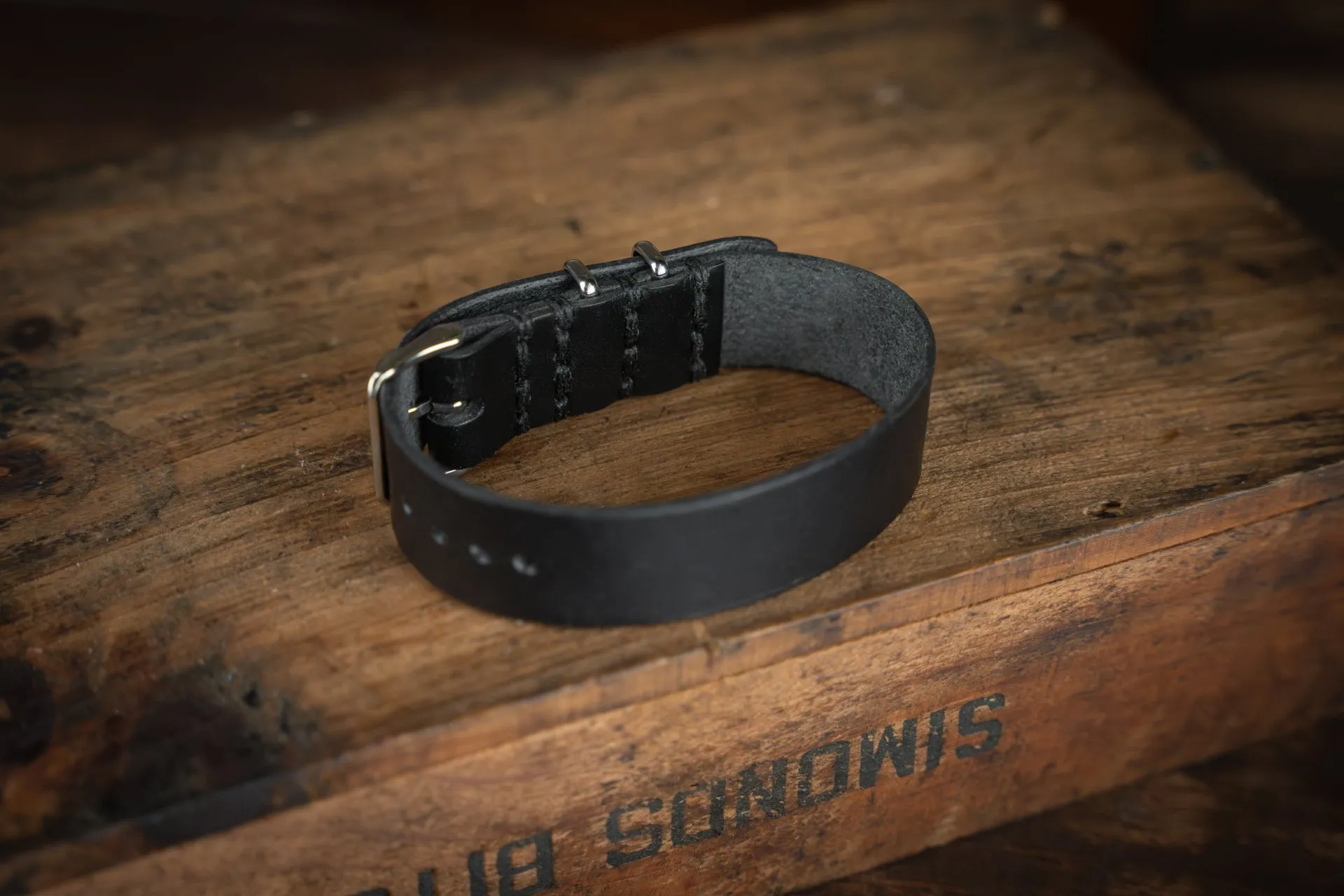 ZULU Leather Watch Strap Black
